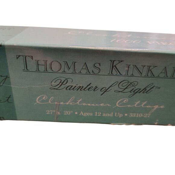 Ceaco Thomas Kinkade 1000 Piece Vintage 2001 Jigsaw Puzzle Clocktower Cottage - Picture 4 of 8